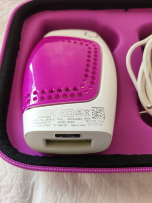Silk'n Glide IPL HPL hair removal device, white and pink