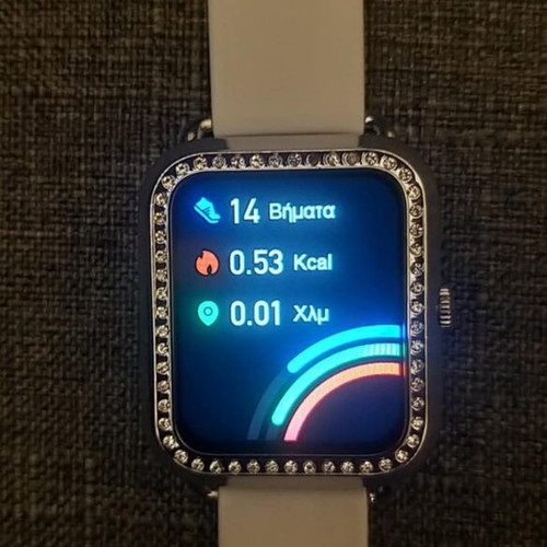Set of 2 women's smartwatches used with chargers, waterproof and heart rate