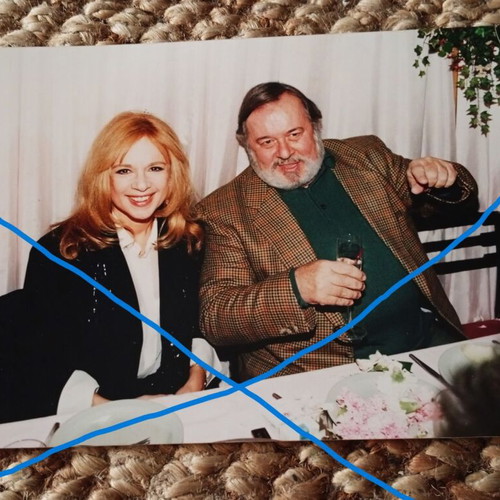 Rare authentic photo of Aliki Vougiouklaki and Dimitris Papamichail like new