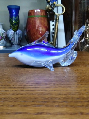 Murano glass dolphin decorative table ornament new