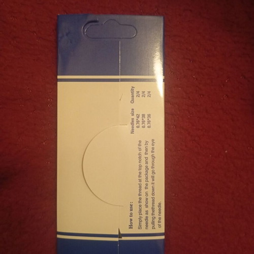 Sewing needles with side opening new, set of 12 pieces