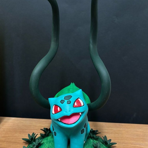 Headphone stand Pokémon Bulbasuar new, handmade and hand-painted