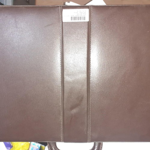 Nicki Leather Collection Vintage leather briefcase brown new
