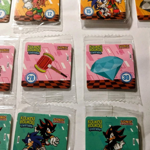 Sonic Koukouroukou 12 stickers new, pack