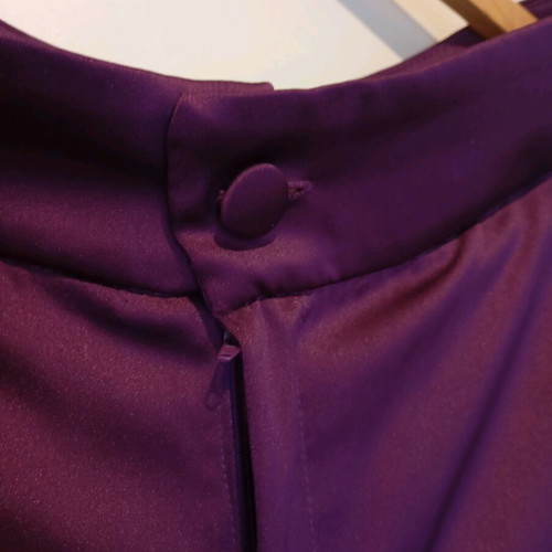 Milkwhite medium satin pants like new, purple