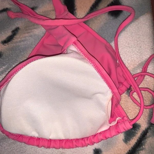Bikini tops set size M like new, pink and blue