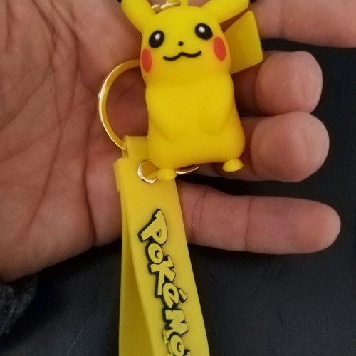 Pokemon Pikachu keychain new, multicolor yellow