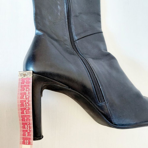 Hispanitas leather black ankle boots size 41 like new