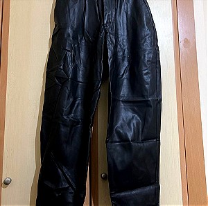 Zara faux leather paper bag pants no.L