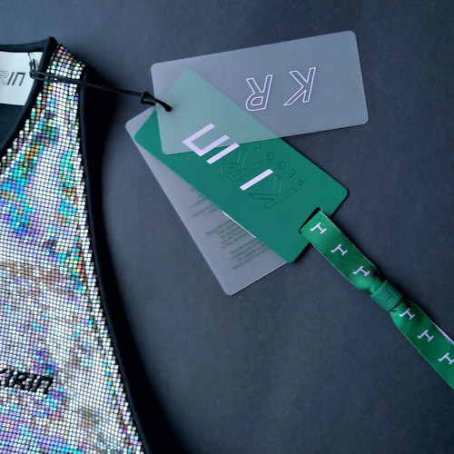 KIRIN Peggy Gou Iridescent Holographic Top Silver New XS