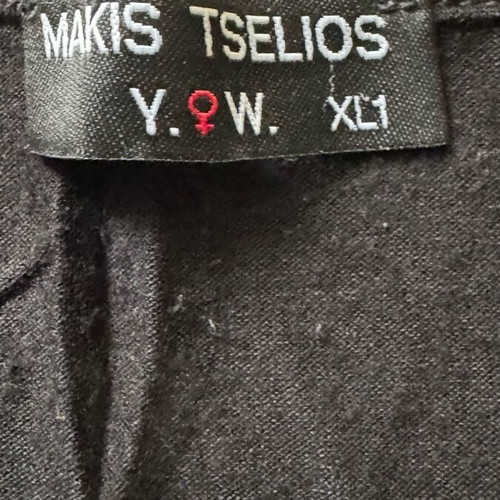 Makis Tselios long-sleeve shirt like new and black Anel bodysuit M