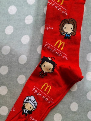 Κάλτσες McDonald's x Friends κόκκινες limited edition μέγεθος 35-39