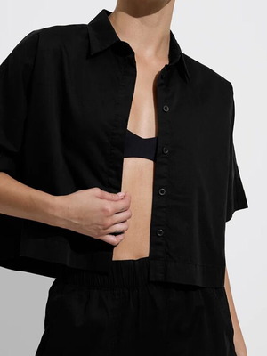 H&M Short Shirt like new, size L, black