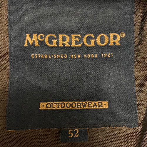 McGregor men's brown three-button suede jacket used