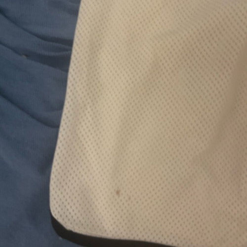 White bermuda shorts used with some stains, size M