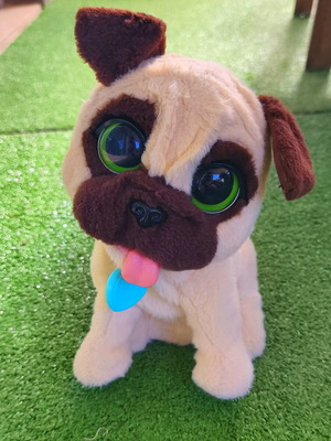 Hasbro Jumpin Pug Pet multisensory plush dog like new
