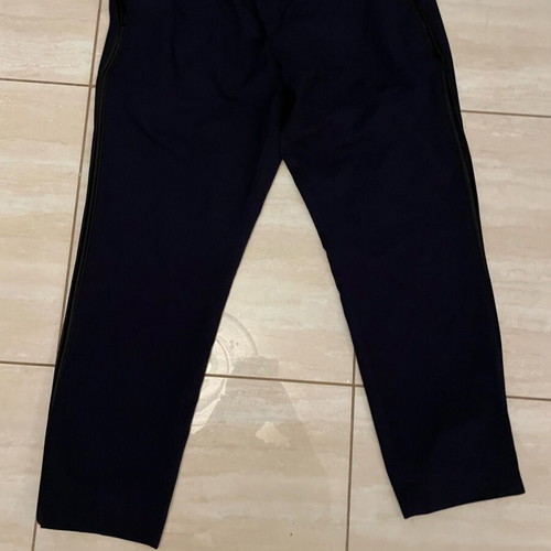 Crop pants used dark blue with black stripe H&M size L