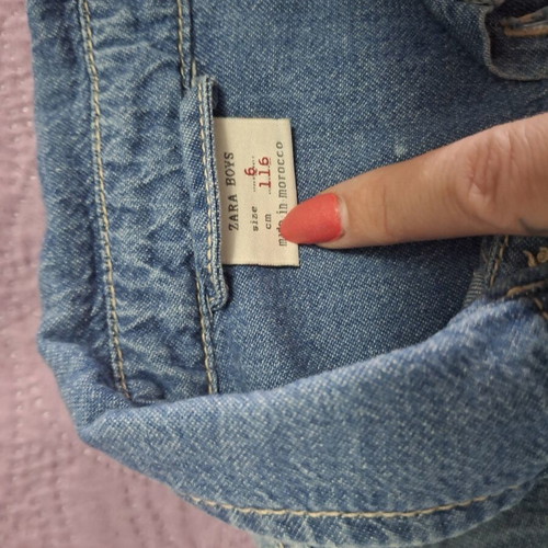 Zara denim shirt jacket like new, size 6 years, blue