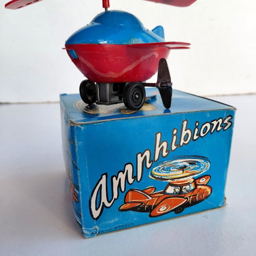Amphibion Wind-Up Toy 1960s New Greek Made