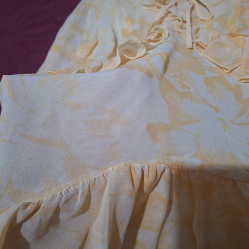 Pink Woman yellow dress, size M