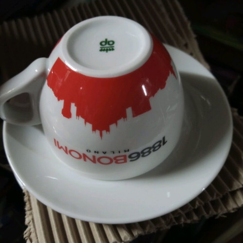 Bonomi cappuccino cups large new, set of 6