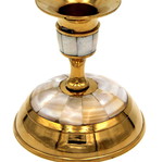 Brass candlestick new 8.5x8.5cm
