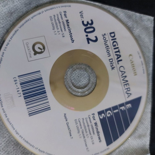 Canon SD750 DIGITAL software disk new