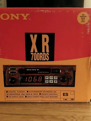 Sony XR 700 RDS car radio cassette player new in original packaging