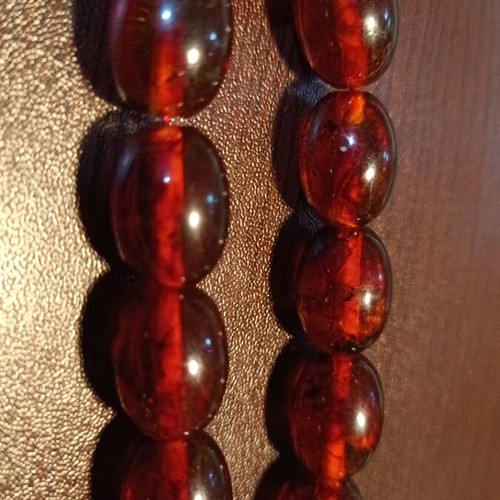 Amber Kompoloi Baltic Handmade with Silk Tassel New