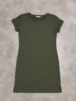 Calliope khaki basic dress like new, size M