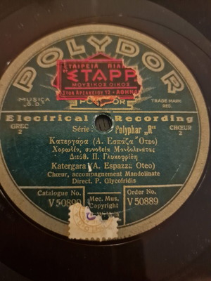 Грамофонна плоча употребявана, Polydor 78 оборота, традиционен жанр