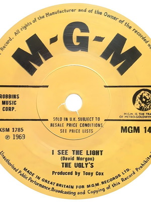 The Ugly's I See The Light 2016 mint reissue single rock