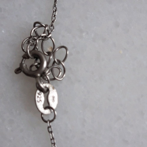 Silver cross used with chain