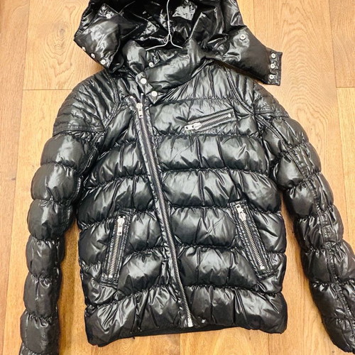 Biker jacket Diabless with detachable hood like new, size S