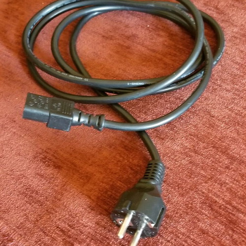 Computer power cable used, 2 m