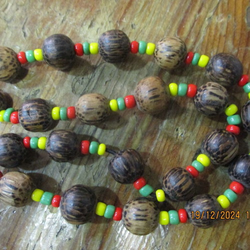 Woodstock 1969 hippie necklace used with leather bracelet gift