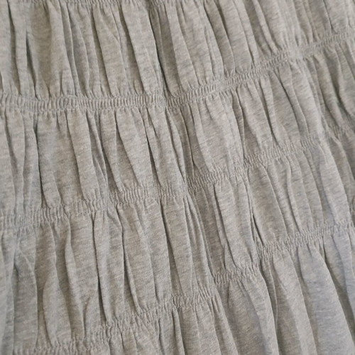Grey Nef Nef cotton skirt like new with gathers and grosgrain ribbon