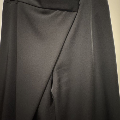 Zara Black Asymmetrical Wide-Leg Trousers like new, size S