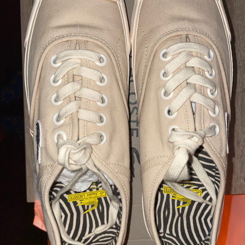 Lacoste sneakers new, exclusive collaboration with National Geographic, beige