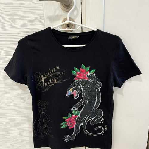 Christian Audigier Black Panther Womens T-shirt like new, size S-M