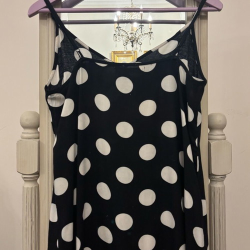 Sfera polka dot dress like new, size M, black and white