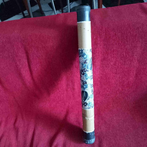 Bamboo Rainstick 1990 collectible, aboriginal art, like new, 60 cm