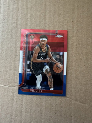 Topps Chrome Rookie Jeremiah Fears Red, White & Blue Refractor κάρτα σαν καινούργιο