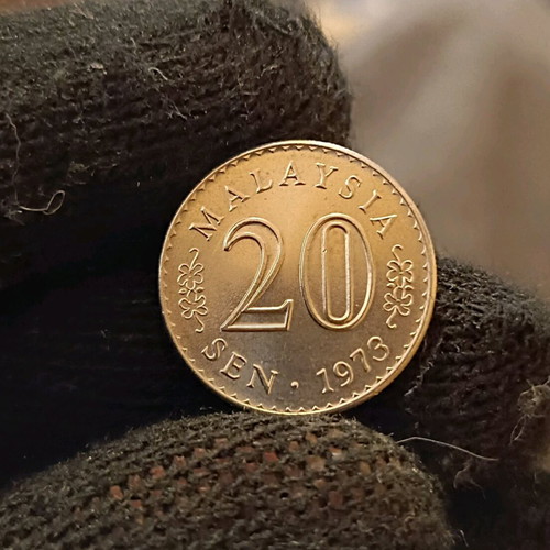 Malaysia 20 Sen Coin 1973 uncirculated (UNC)