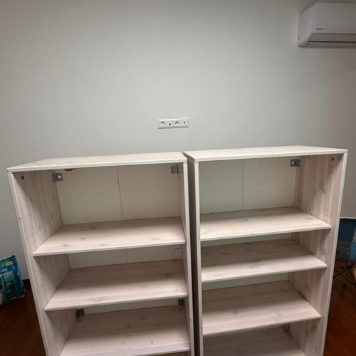 Wardrobe with drawers, bed with mattress, storage, lift-up desk, bookshelf