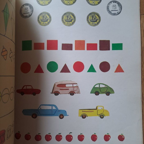 Vintage Preschool Mathematics Book used, Greek language