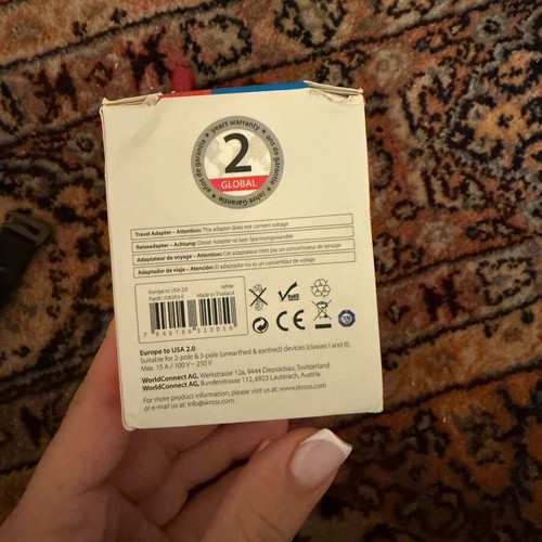 Plug adapter from European to American socket new