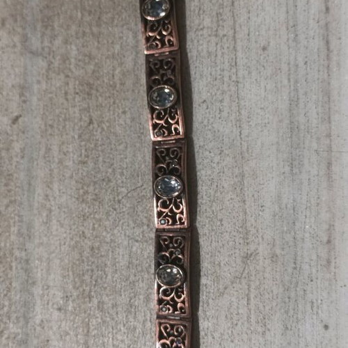 Metal bracelet with stones vintage like new