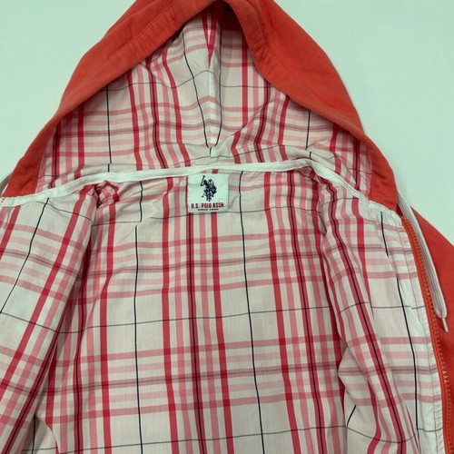 U.S. Polo Assn. hoodie for girls 6 years coral, like new