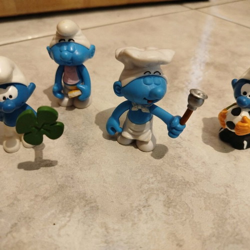 Smurfs figures like new, set of 4